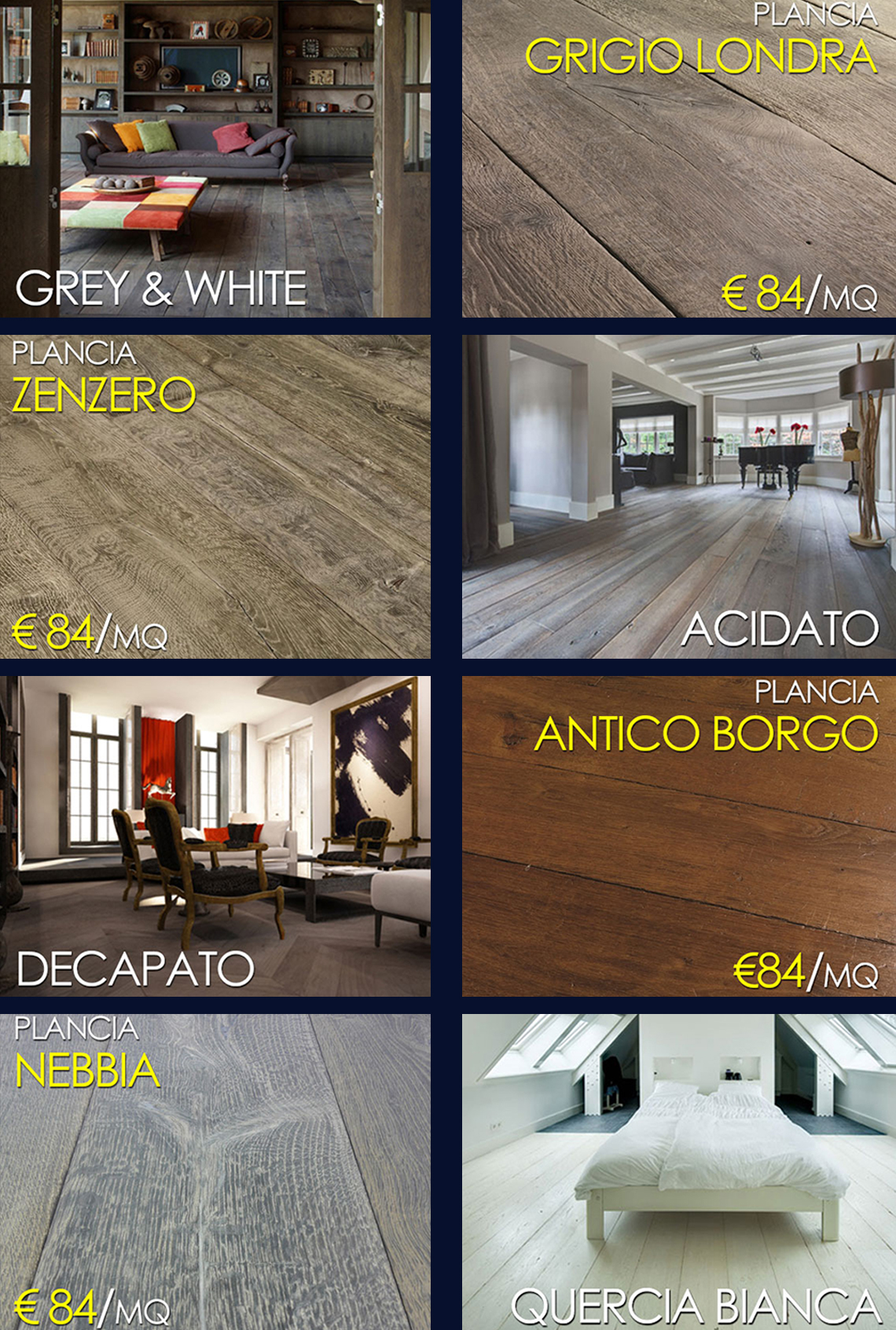 parquet anticati prezzi